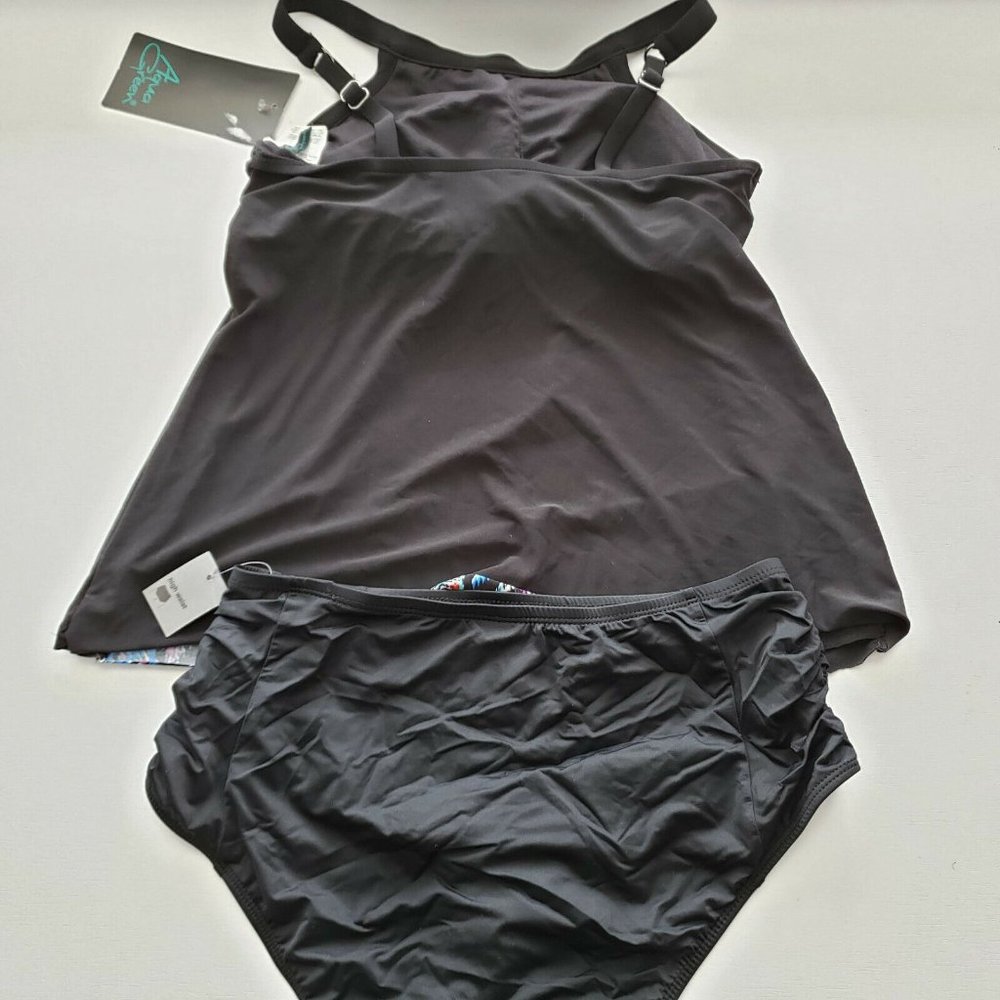 Aqua Green And Mossimo NWT Tankini With Bottom - Picture 5 of 8
